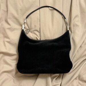 Vintage Gucci Suede Shoulder Bag – Made in Ital